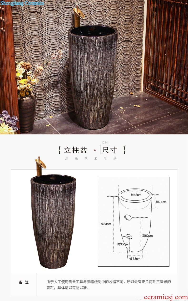 Lavabo ceramic column toilet bowl washing pool balcony sink lavatory toilet pillar landing