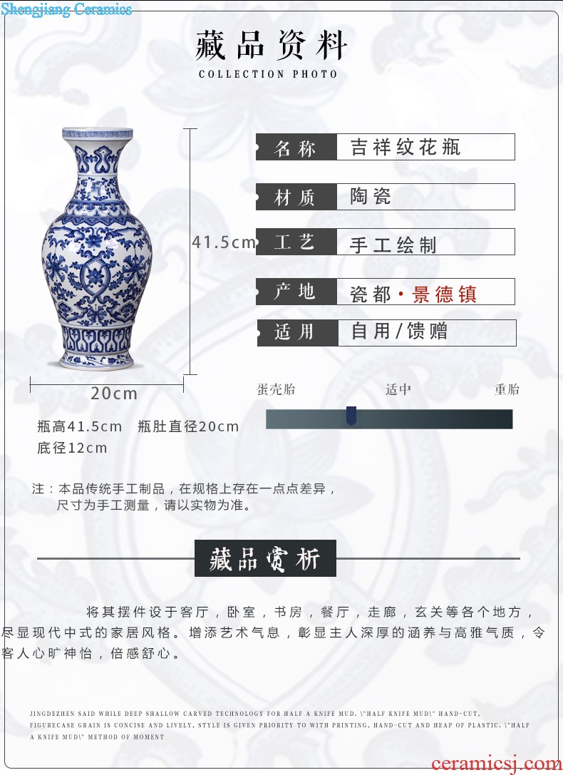 Jingdezhen ceramics hand-painted large-sized caddy ceramics Pu 'er tea tea urn storehouse and receives POTS