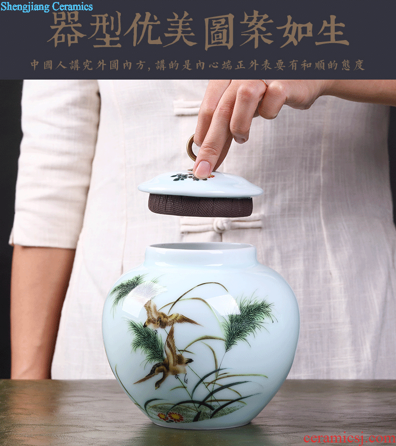 To make Large ceramic tea pot seal pu 'er wake receives the manual green tea tieguanyin seal POTS tea urn