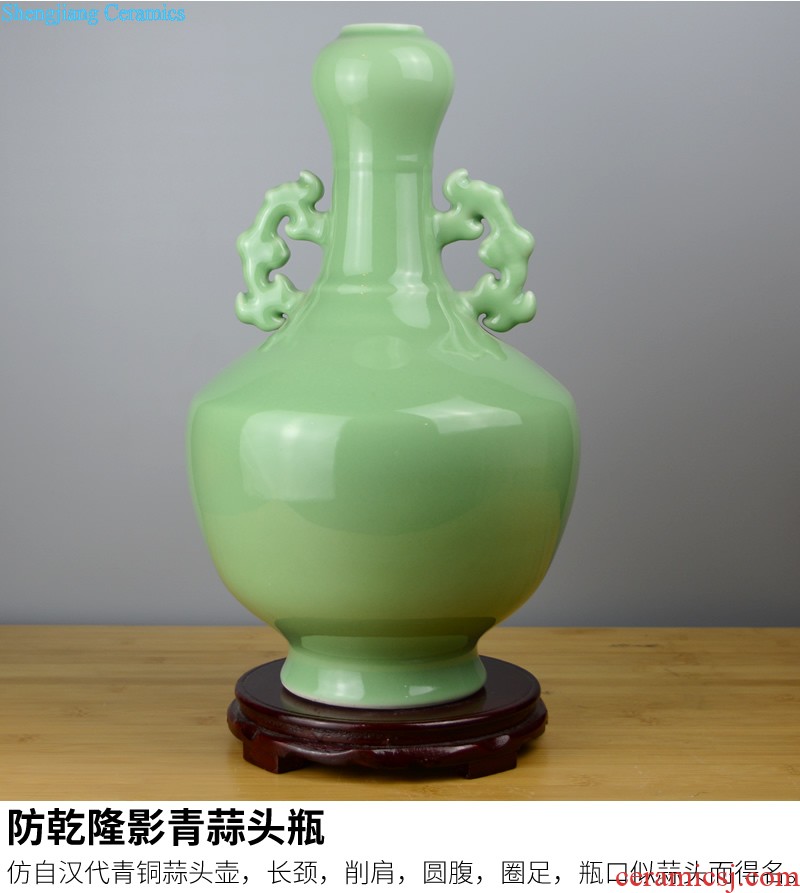 Jingdezhen ceramic smoked incense burner aromatherapy furnace large ancient longquan celadon tower joss stick for the Buddha temple supplies