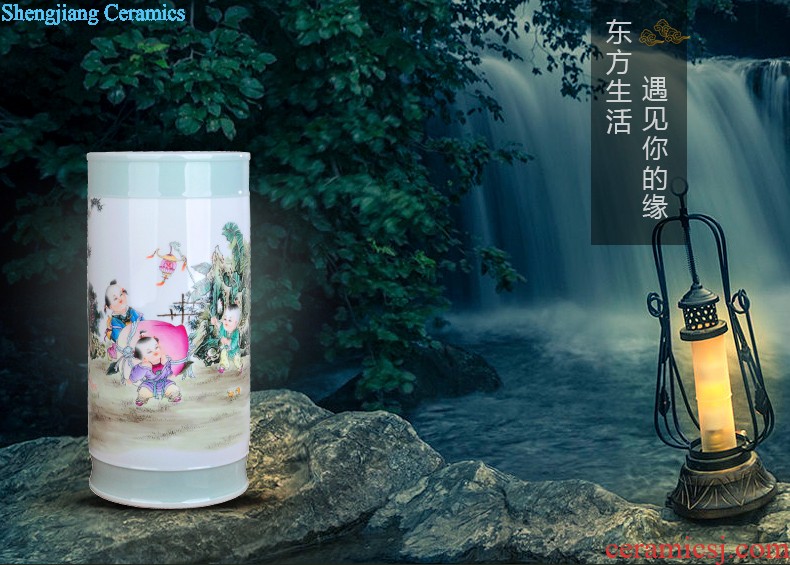 Extra large ceramic tea pot of tea urn Tea at the end of the barrel jingdezhen porcelain tea POTS awake storage tank