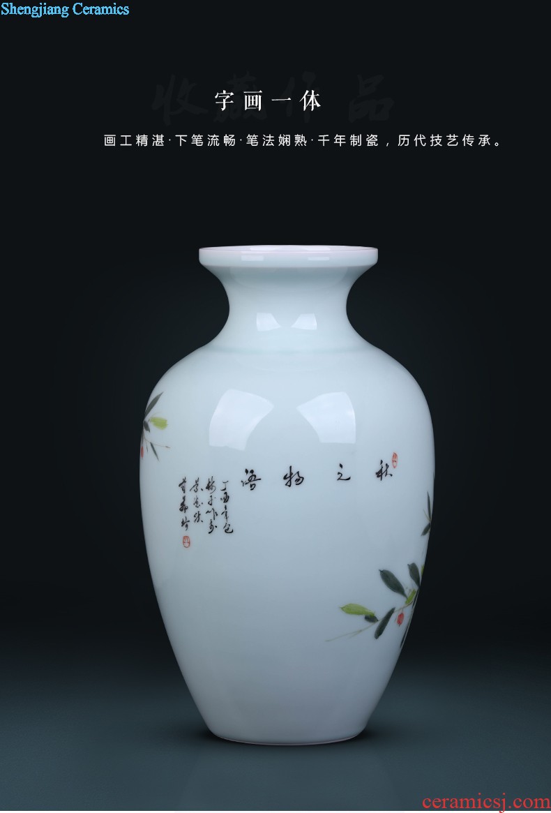 Blue and white porcelain of jingdezhen porcelain vases creative furnishing articles Chinese style classical style restoring ancient ways is hand-painted vases, antique vase