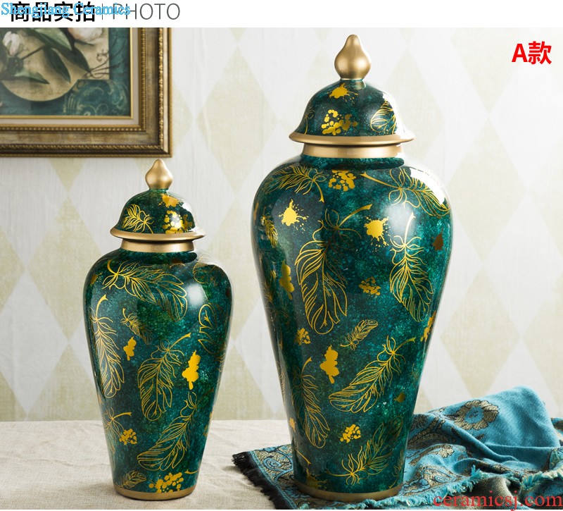 Cixin qiu - yun jingdezhen ceramics celebrity hand-painted powder enamel vase boutique sitting room home rich ancient frame adornment furnishing articles