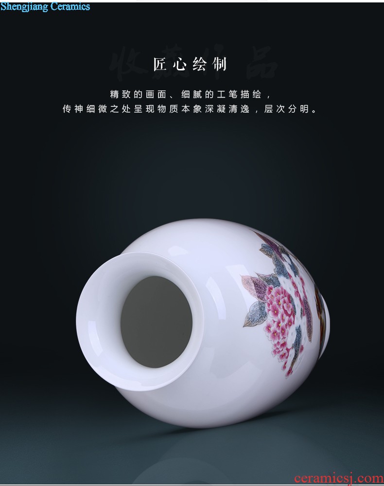 Jingdezhen ceramic furnishing articles The sitting room is master of flower arrangement vase decoration ceramics, hand-painted blue and white porcelain vase