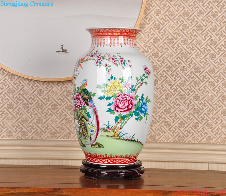 Handwritten Chinese vase furnishing articles sitting room adornment ornament porcelain restoring ancient ways of blue and white porcelain of jingdezhen ceramics handicraft