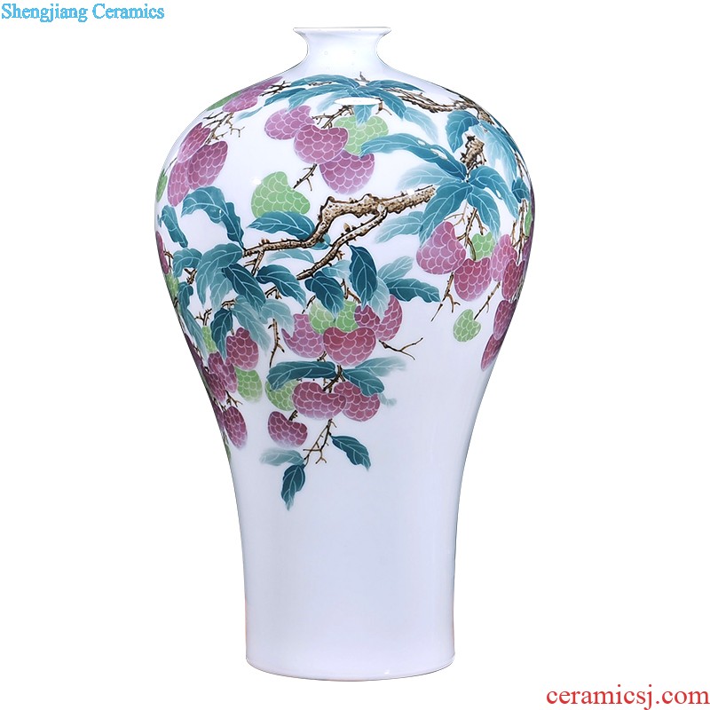 Hand painted pottery and porcelain vase decoration decoration mesa place jingdezhen famous handicraft sitting room place of blue and white porcelain