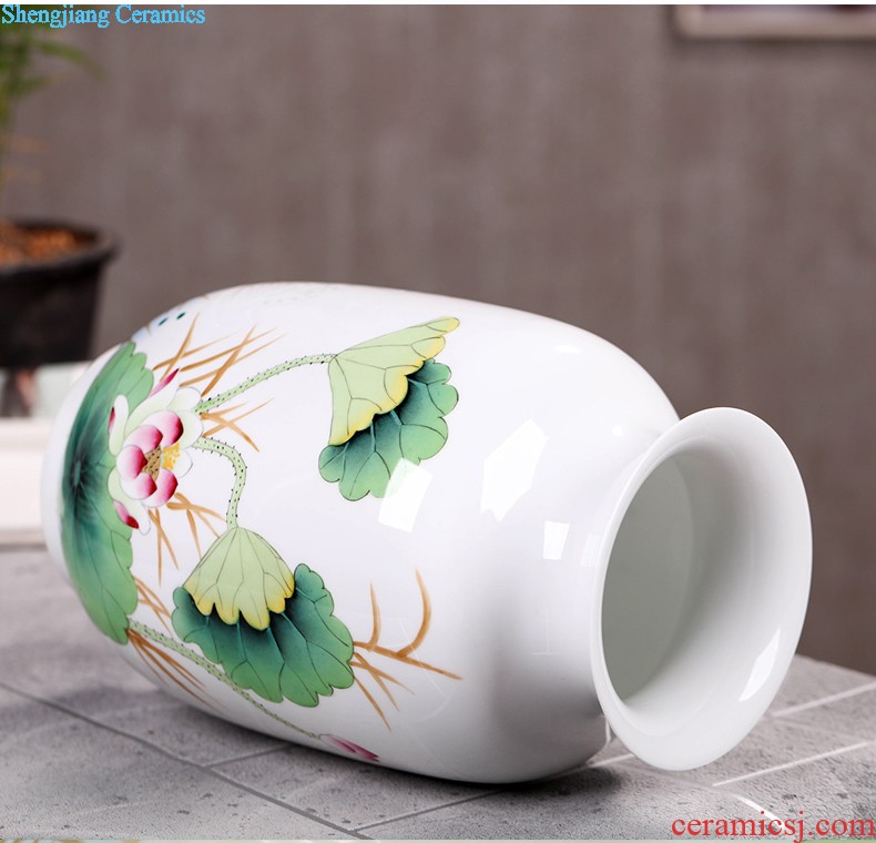 Jingdezhen ceramic caddy large storage tank seven loaves pu-erh tea POTS Hand painted tea urn 3 kg tea pot