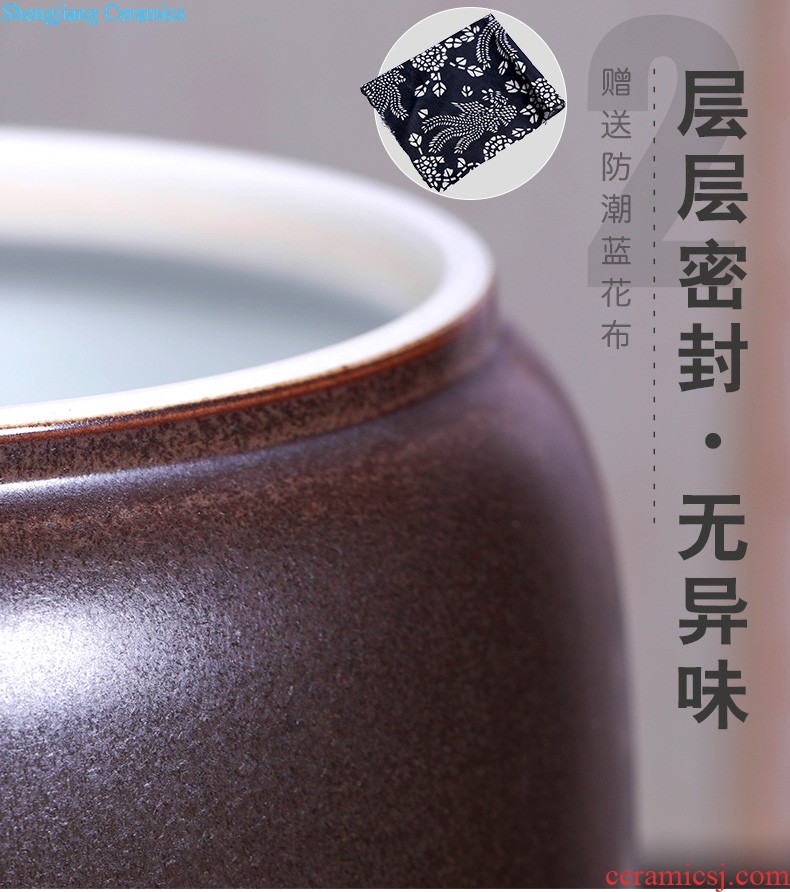 Jingdezhen ceramic tea pot seal pot receives pu-erh tea to wake the tea packing gift box Green tea, red POTS