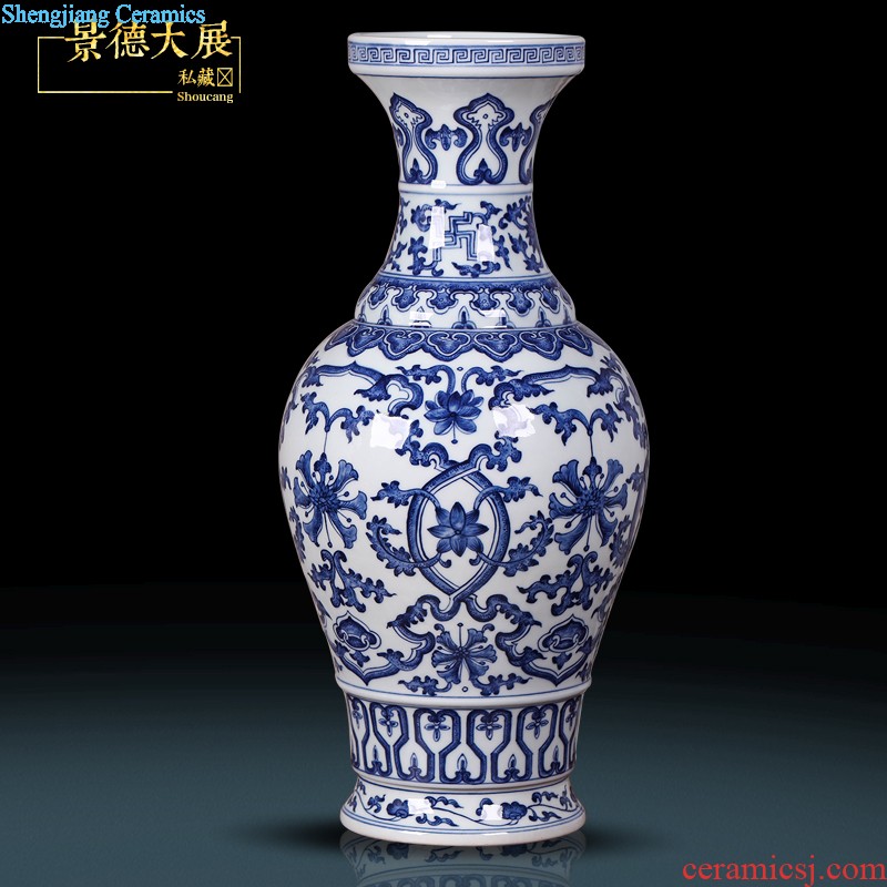 Jingdezhen ceramics hand-painted large-sized caddy ceramics Pu 'er tea tea urn storehouse and receives POTS