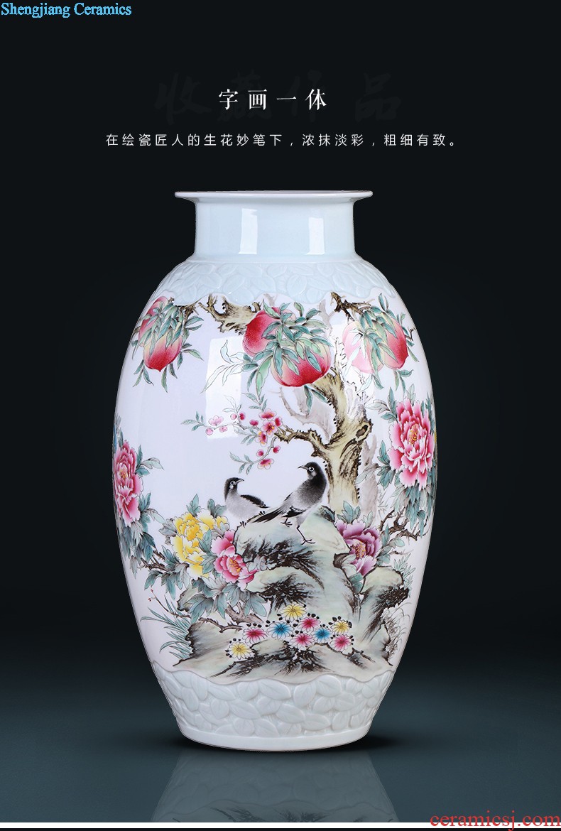 Chinese vase China jingdezhen ceramics Contemporary and contracted land sitting room place famous hand-painted art