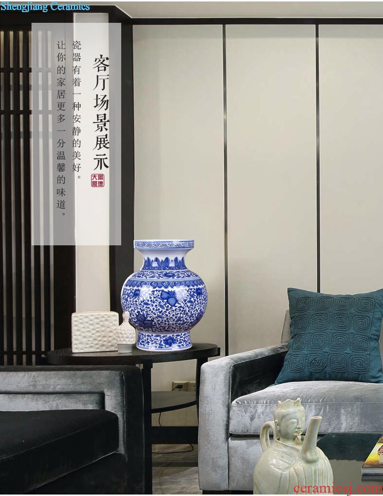 Jingdezhen ceramic furnishing articles under the antique porcelain Xiao Heyue after han xin ceramic vases, flower crafts are sitting room