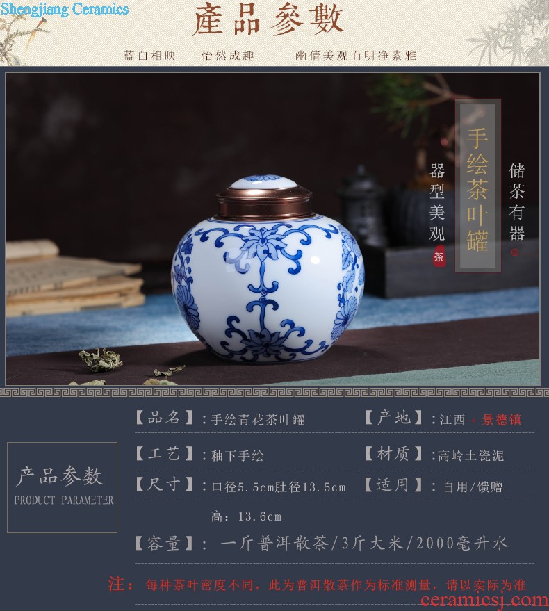 Hand-painted restoring ancient ways of jingdezhen blue and white porcelain vase gourd furnishing articles rich ancient frame antique Chinese style household ceramics handicraft