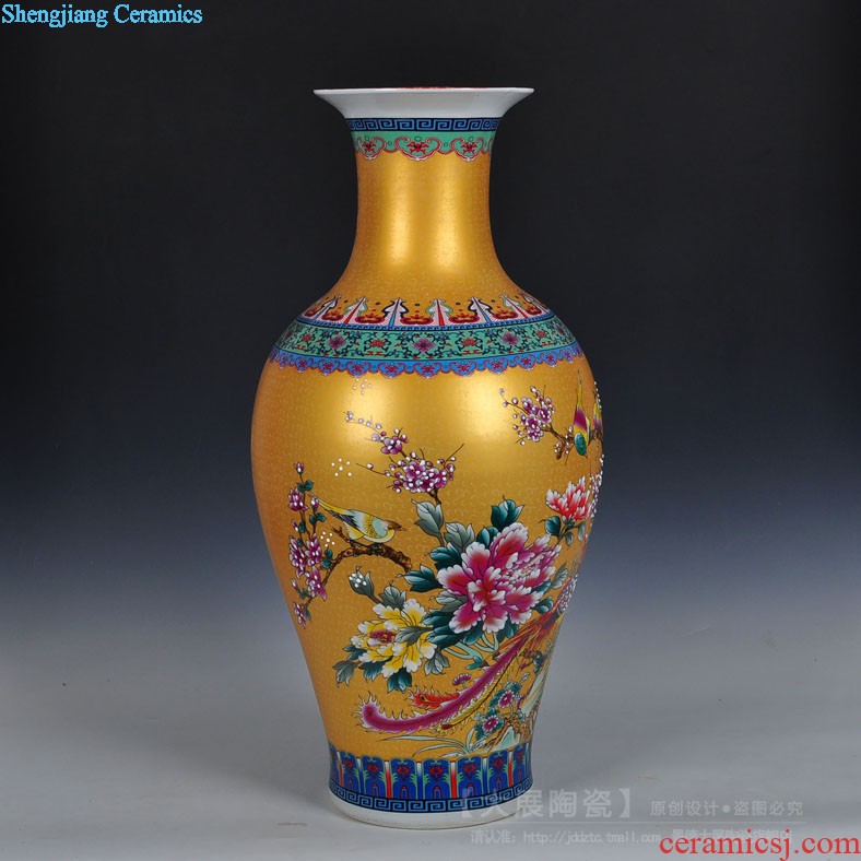 Jingdezhen ceramics Archaize pastel hand-painted vases, Chinese style restoring ancient ways the sitting room decorates porch rich ancient frame furnishing articles