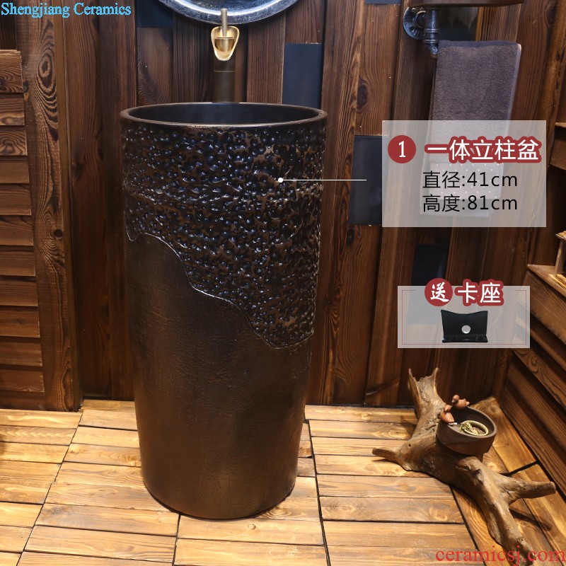 Jia depot basin of Chinese style restoring ancient ways on the ceramic lavatory circle Archaize toilet lavabo birdbath household