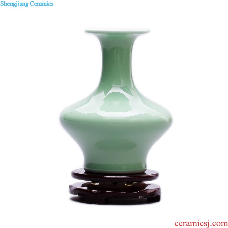 Jingdezhen ceramics The quartet lucky bamboo vase The living room table decoration flower art handicraft furnishing articles