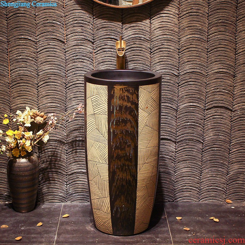 Lavabo ceramic column toilet bowl washing pool balcony sink lavatory toilet pillar landing