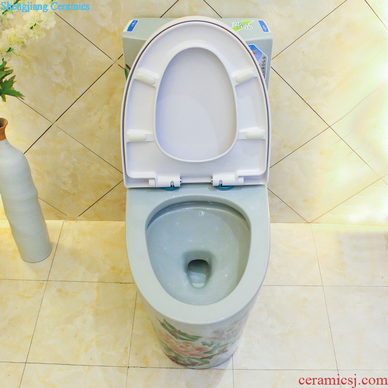 Toilet sanitary toilets siphon type household implement water-saving odor-proof slow down ceramic toilet