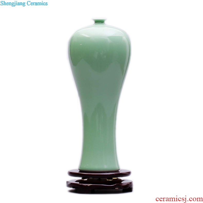 Jingdezhen ceramics The quartet lucky bamboo vase The living room table decoration flower art handicraft furnishing articles