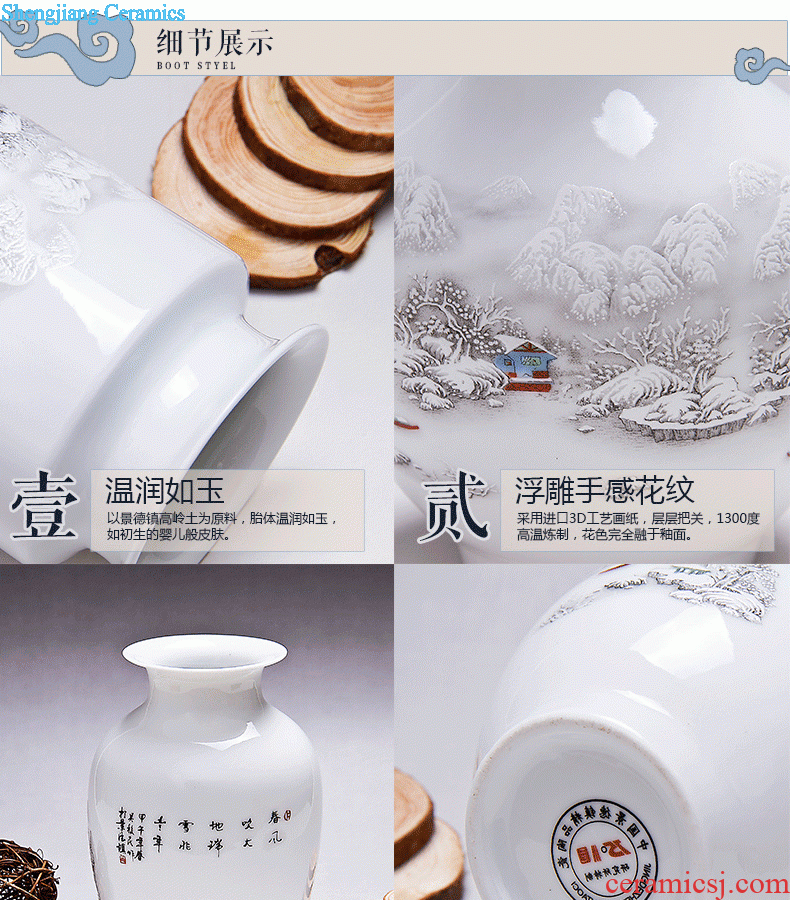 Jingdezhen ceramic household adornment of modern Chinese style living room beadle zen porch ark furnishing articles of handicraft