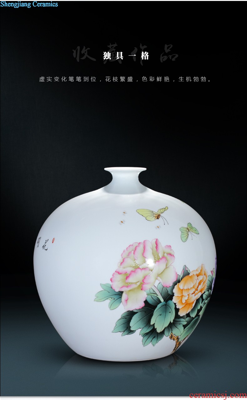 Contracted and contemporary big vase The sitting room TV ark furnishing articles Dried flower flower machine of Europe type restoring ancient ways home act the role ofing jingdezhen ceramics