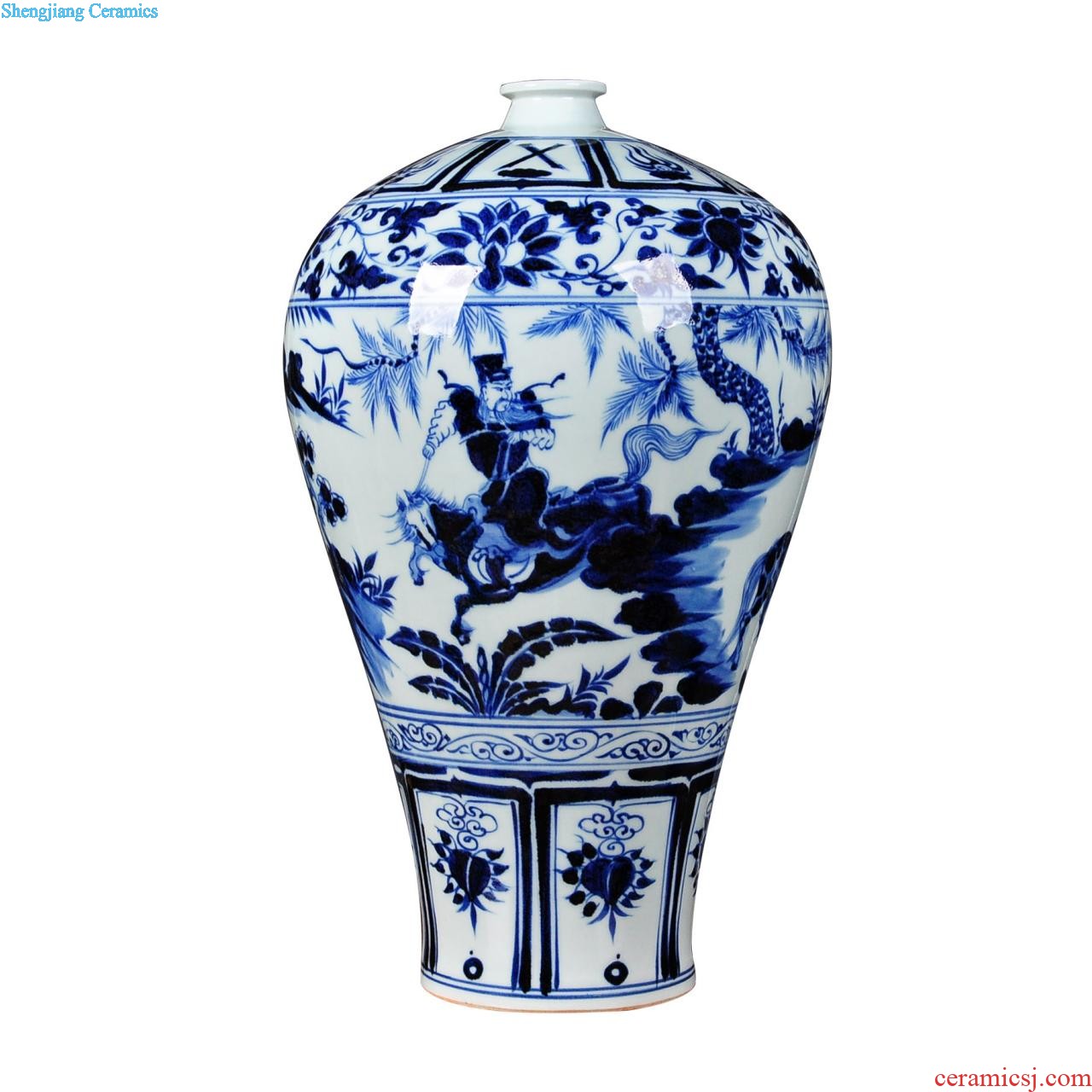 TV ark type of jingdezhen ceramics hand-painted peony vases sitting room adornment household handicraft furnishing articles restoring ancient ways