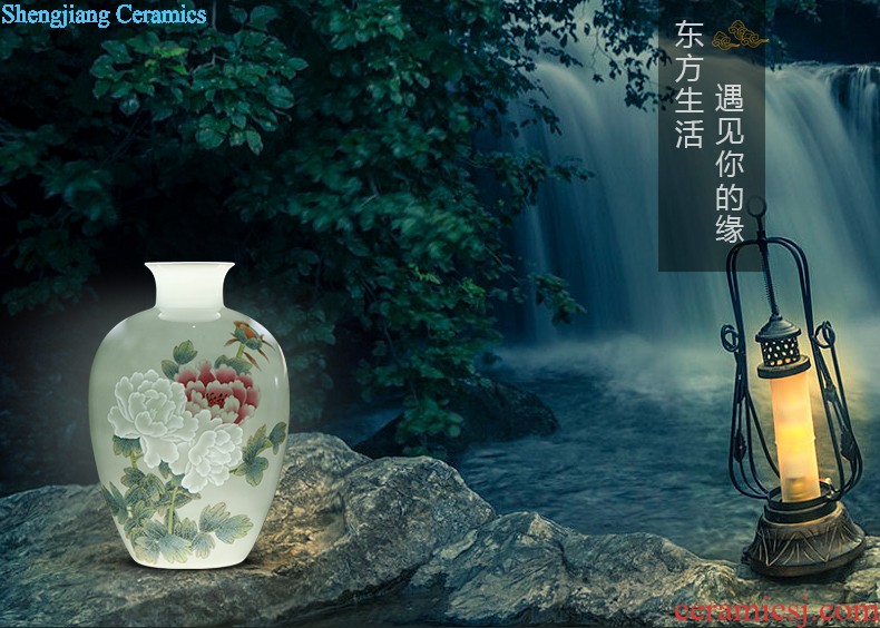 Furnishing articles jingdezhen jingdezhen ceramic vase mei bottled jewelry decoration home sitting room handicraft collection