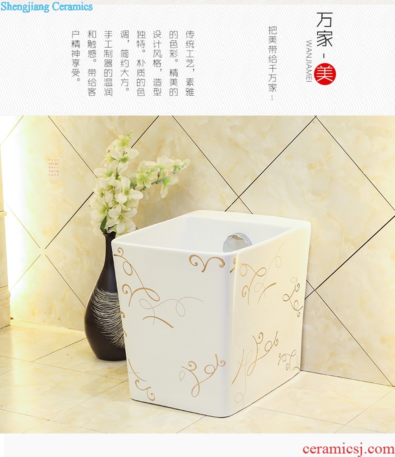 M beautiful art ceramic lavabo basin is the basin that wash a face the stage basin rectangle marble