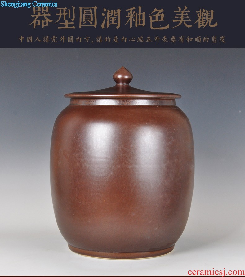 Jingdezhen ceramic vase three suits large household act the role ofing is tasted sitting room adornment handicraft furnishing articles flower vase