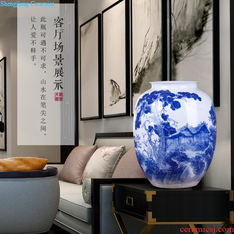 Famous hand-painted pastel jingdezhen ceramics vase furnishing articles every year more than archaize sitting room place large household