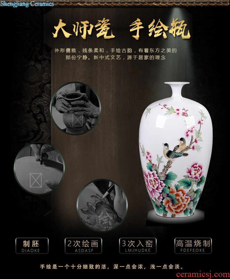 New classical Chinese style ceramic vases, furnishing articles wine decorations decoration flower arrangement sitting room porch creative arts and crafts