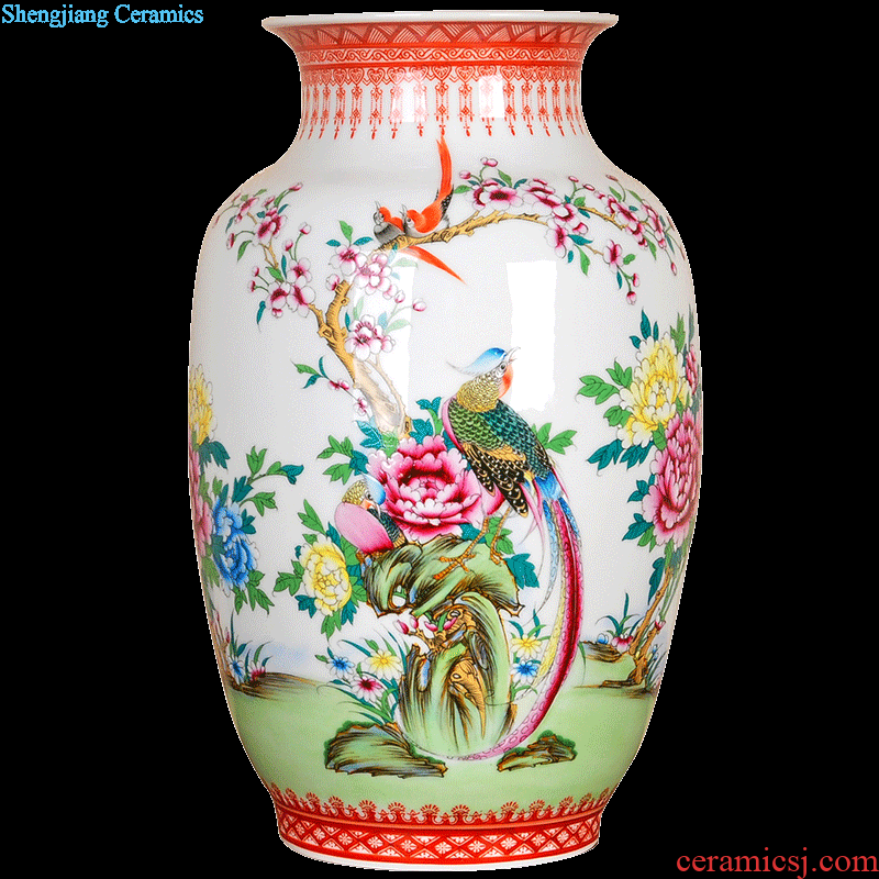 Handwritten Chinese vase furnishing articles sitting room adornment ornament porcelain restoring ancient ways of blue and white porcelain of jingdezhen ceramics handicraft