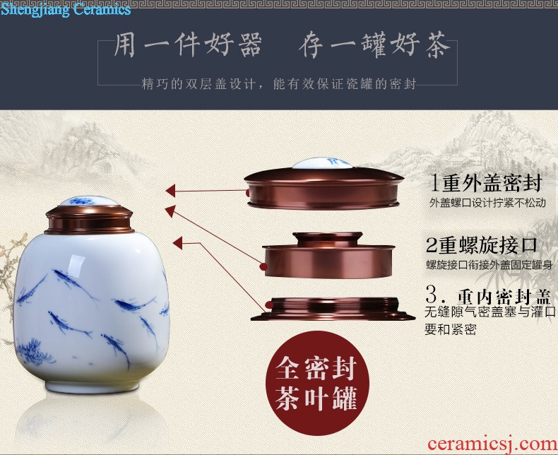 Famous master of hand-painted success vase of blue and white porcelain of jingdezhen ceramics furnishing articles rich ancient frame wine accessories