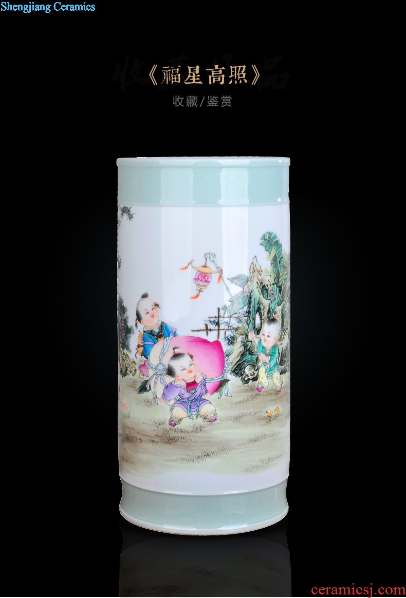 Extra large ceramic tea pot of tea urn Tea at the end of the barrel jingdezhen porcelain tea POTS awake storage tank