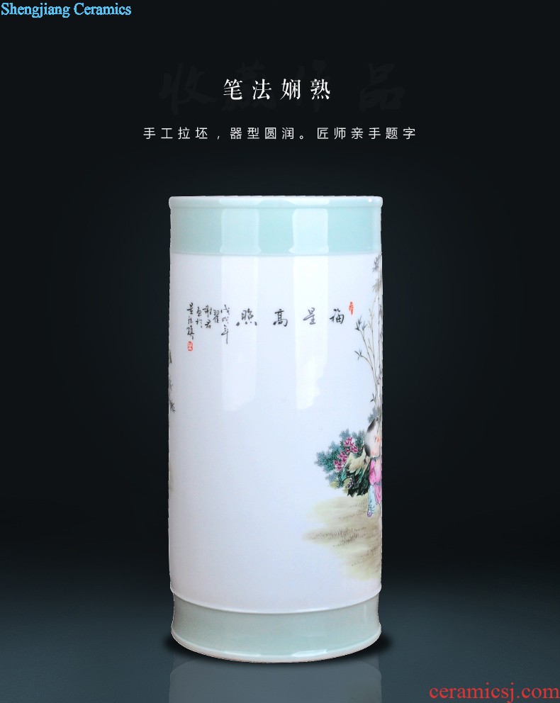 Extra large ceramic tea pot of tea urn Tea at the end of the barrel jingdezhen porcelain tea POTS awake storage tank