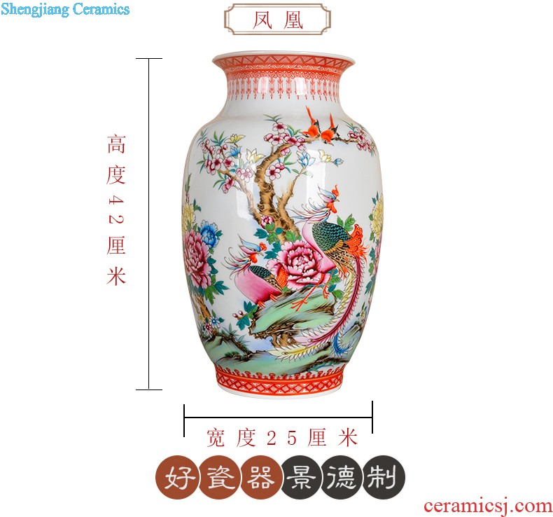 Jingdezhen large store tea caddy seven cakes Puer tea cylinder full manual sealing up POTS ceramic tea set