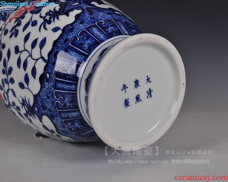 Jingdezhen ceramics hand-painted vases Sitting room adornment handicraft furnishing articles of new Chinese style household act the role ofing is tasted gift porcelain