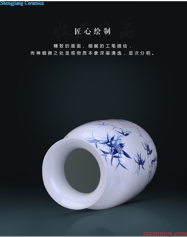 Jingdezhen famous masterpieces hand-painted ceramic vase sitting room place table, TV ark home decoration decoration