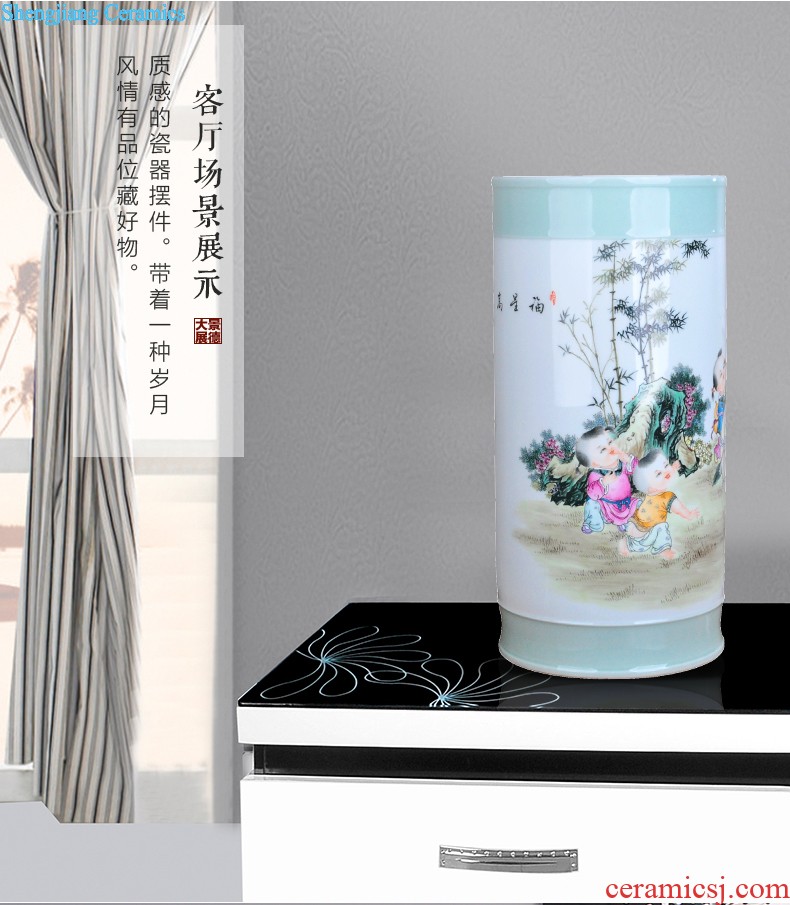 Extra large ceramic tea pot of tea urn Tea at the end of the barrel jingdezhen porcelain tea POTS awake storage tank