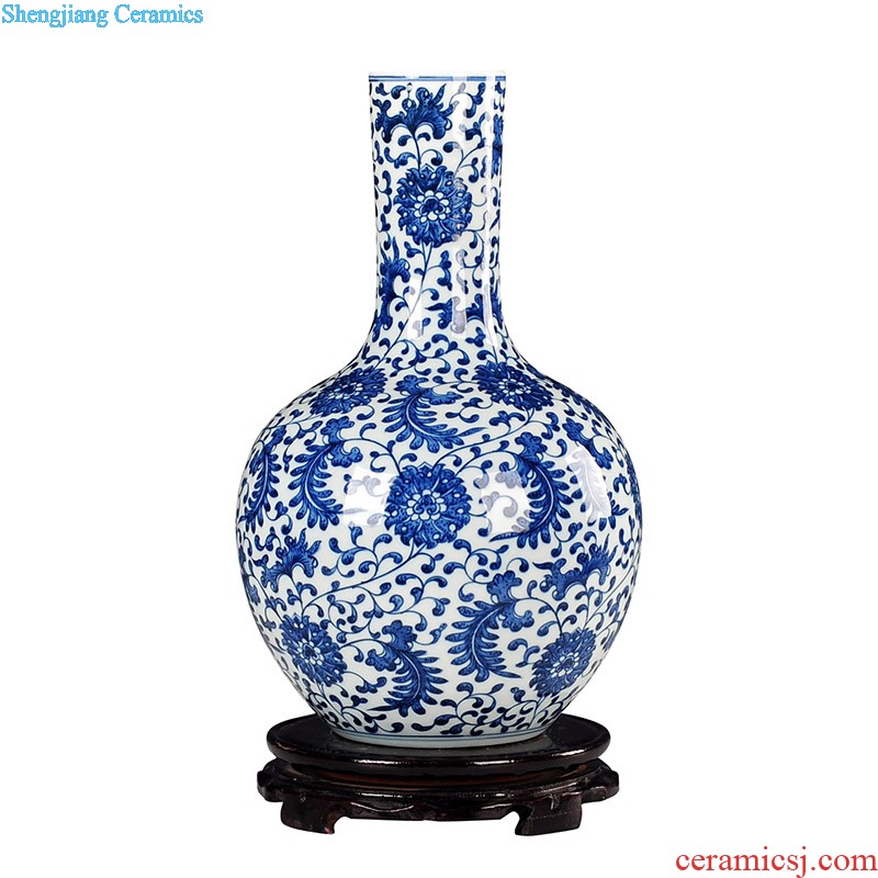 Modern Chinese jingdezhen ceramics vase landing Hotel club house sitting room place large arts and crafts