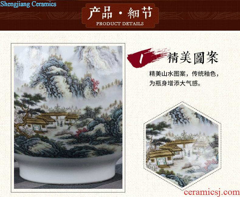 To make Jingdezhen ceramic fish cylinder furnishing articles Household act the role ofing is tasted the study desktop decoration small writing brush washer narcissus basin