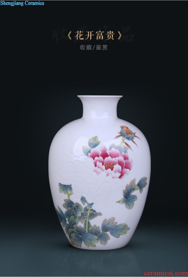 Furnishing articles jingdezhen jingdezhen ceramic vase mei bottled jewelry decoration home sitting room handicraft collection