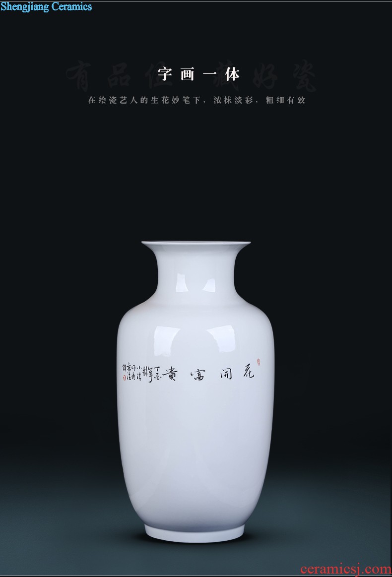 Chinese TV ark furnishings jingdezhen ceramics vase modern creative large sitting room place to decorate household