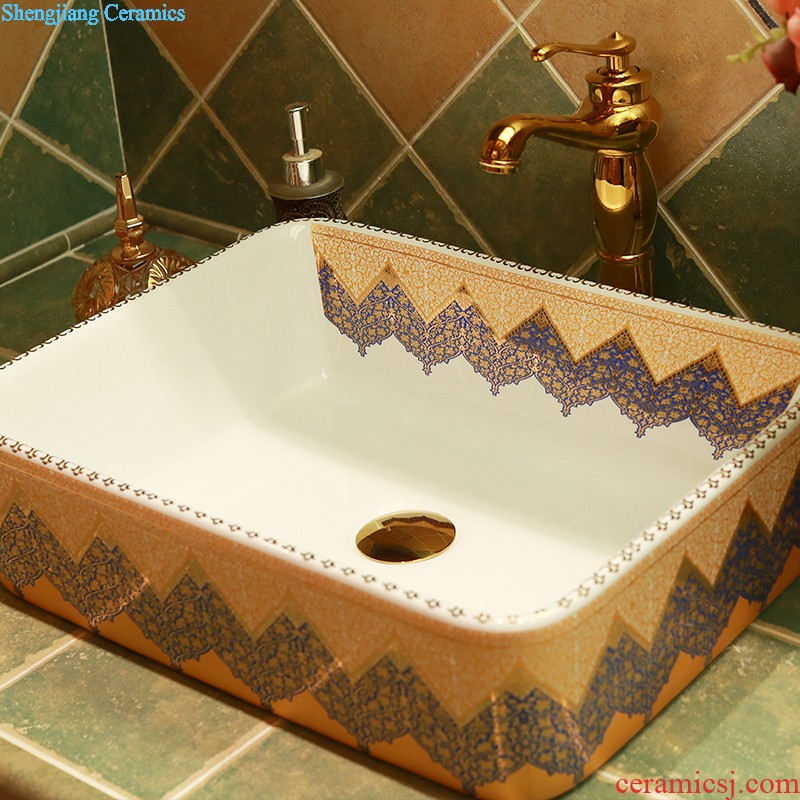 M beautiful square of toilet wash basin basin stage basin sinks on the ceramic lavabo art basin