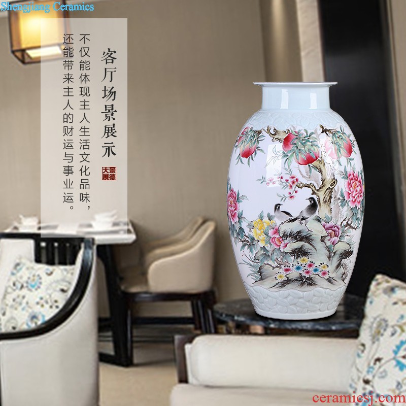 Chinese vase China jingdezhen ceramics Contemporary and contracted land sitting room place famous hand-painted art