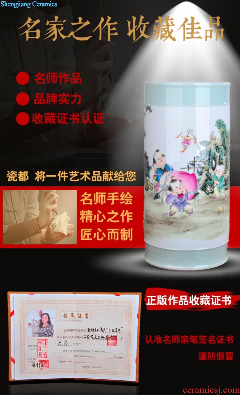 Extra large ceramic tea pot of tea urn Tea at the end of the barrel jingdezhen porcelain tea POTS awake storage tank