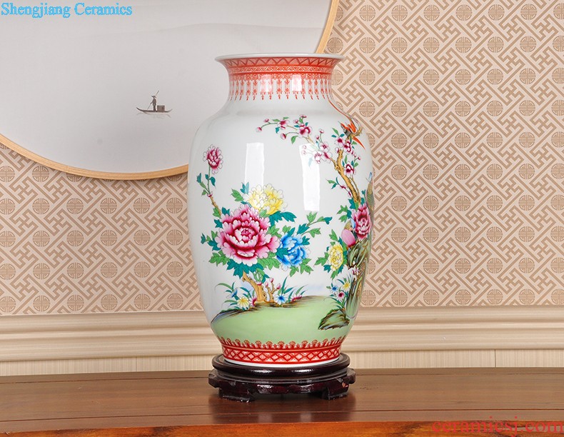 Handwritten Chinese vase furnishing articles sitting room adornment ornament porcelain restoring ancient ways of blue and white porcelain of jingdezhen ceramics handicraft