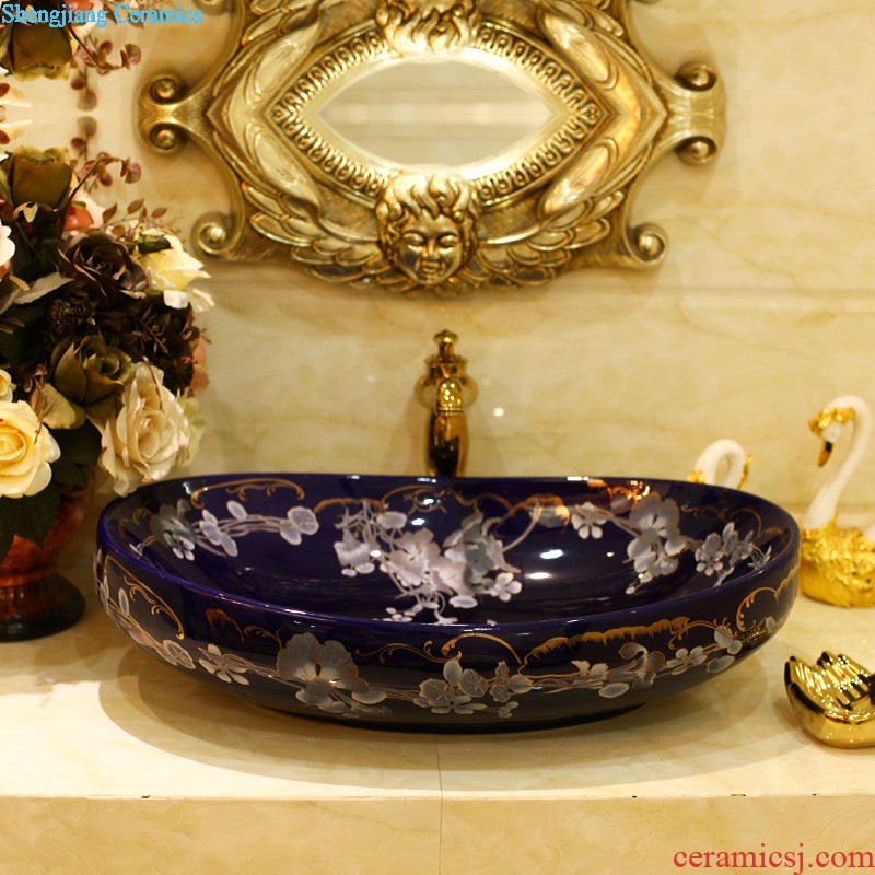 Ceramic floor pillar type lavatory small toilet lavabo balcony one basin art basin of the post