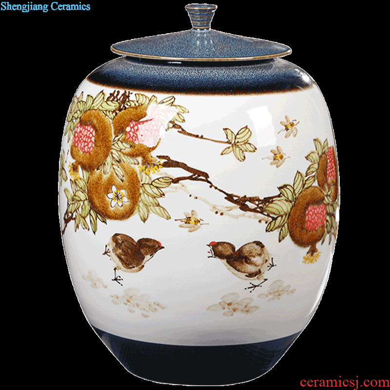 Master of jingdezhen furnishing articles sitting room decoration vase vase hand-painted famous porcelain craft bottles of furnishing articles