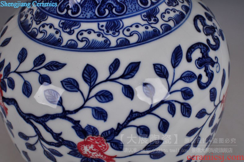 Jingdezhen ceramics hand-painted vases Sitting room adornment handicraft furnishing articles of new Chinese style household act the role ofing is tasted gift porcelain