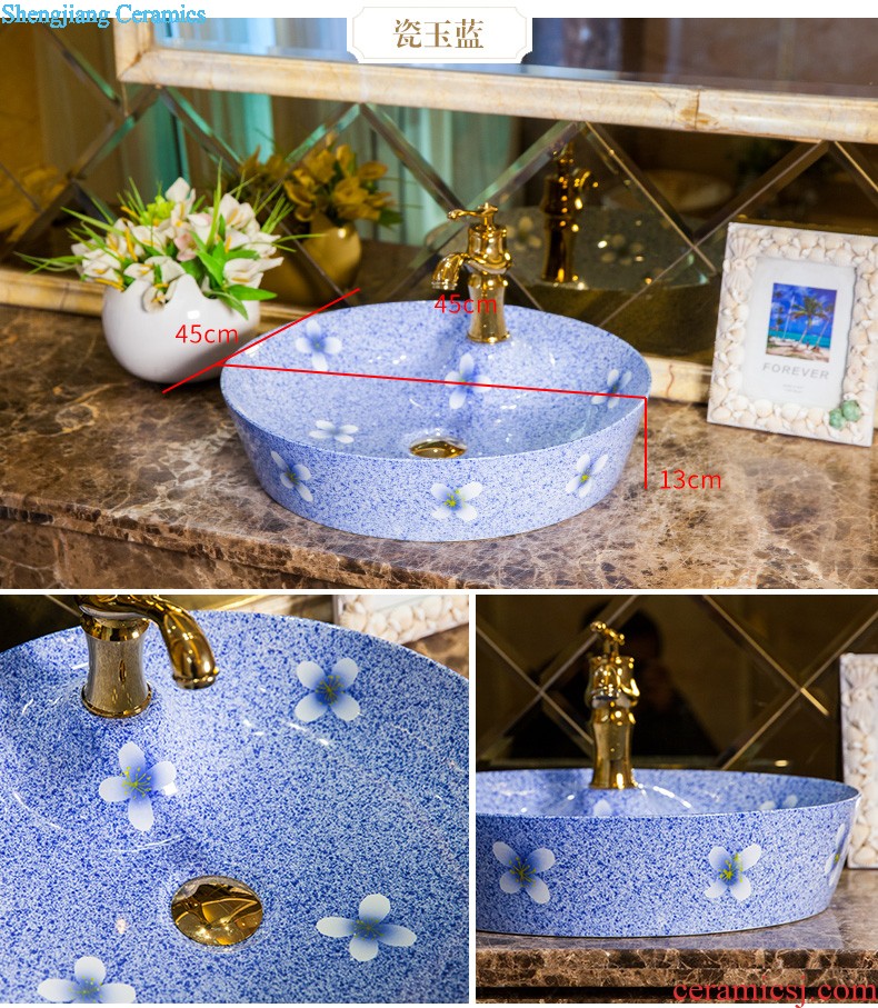 M beautiful stage basin sink ceramic sanitary ware of the basin that wash a face basin sinks elliptical solitary feng-chun ye TY727